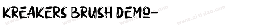 Kreakers Brush Demo字体转换
